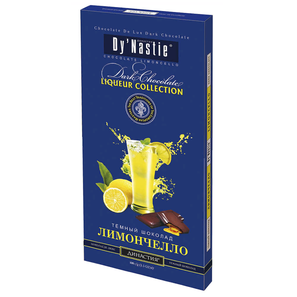  Династия Шоколад "Лимончело", (блок 10шт по 100г)  в Химках