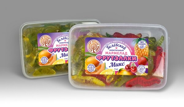 №1 Белевский жевательный мармелад "Фрутэллки" микс, 1кг, в Химках